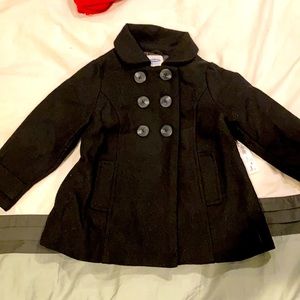 NWT 4T Black Pea Coat